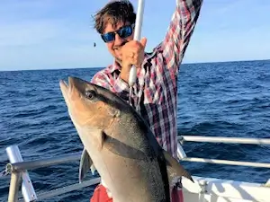 We catch a lot of almaco jacks by jigging.